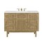 James Martin Vanities Laurent 48in Single Vanity, Light Natural Oak w/ 3 CM White Zeus Top 545-V48-LNO-3WZ - alternate 6